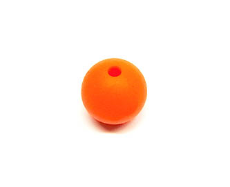 Silikonperle rund 12mm 10Stk orange